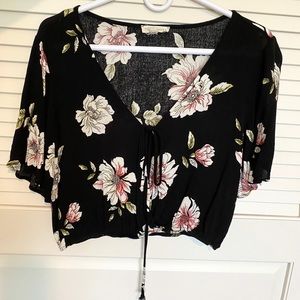 PacSun LA Hearts Flowy Floral Top Size S